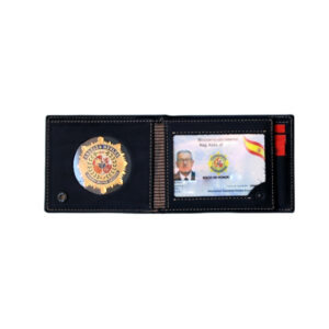 Cartera porta-placa y carnet con tarjetero y billetero