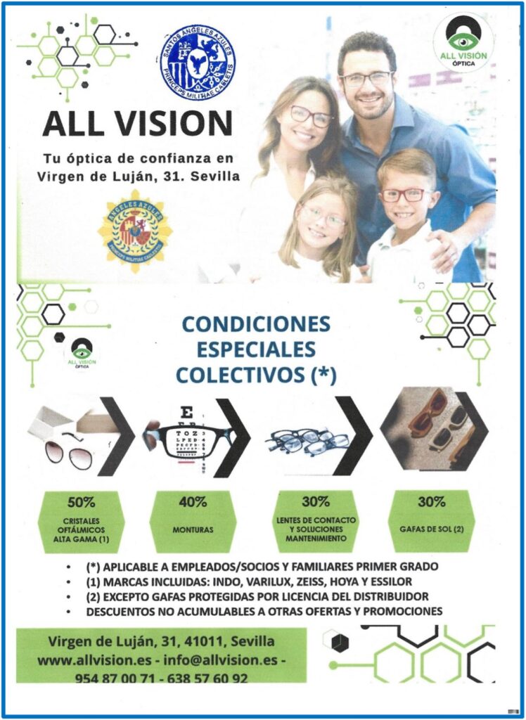 ALL VISION - Tu óptica de confianza en Virgen de Luján, 31. Sevilla